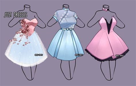 Just Dresses Outfit Adopt [close] By Miss Trinity On Deviantart Dress Sketches Anime Outfits