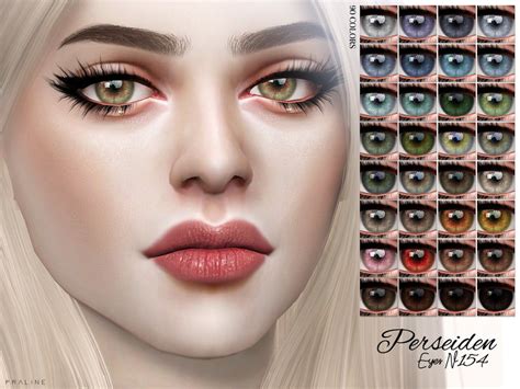 Realistic Eyes In 90 Colors For Female And Male Sims