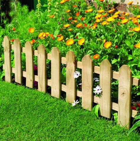 Small Picket Fence Garden Edging Garden Design