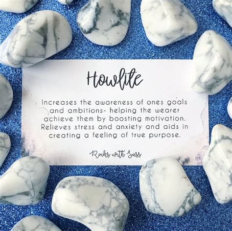 White Howlite Tumbled Pocket Stone Etsy In 2020 Crystal Healing