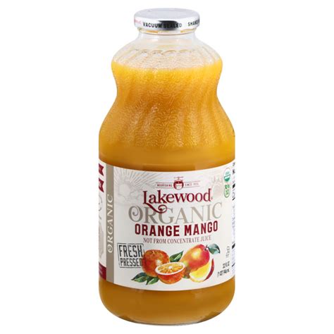Save On Lakewood Fresh Pressed Orange Mango Juice Organic Order Online