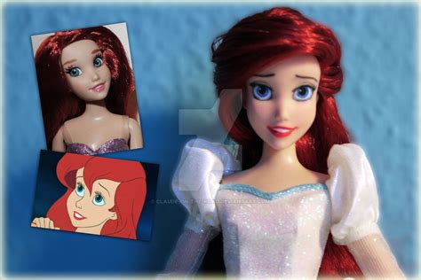 Disney Ariel Doll Repaint Before After Original Disney Ariel Doll