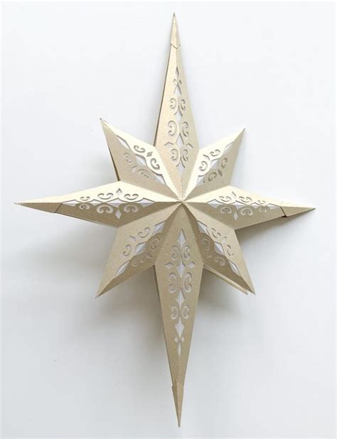 Easy Paper Christmas Star With Free Svg And Pdf Templates Heart