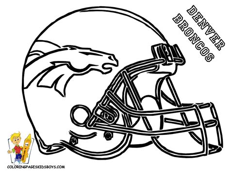 Denver Broncos Coloring Pages Printable Coloring Home