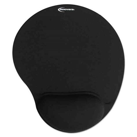 Mouse Pad With Fabric Covered Gel Wrist Rest By Innovera® Ivr50448