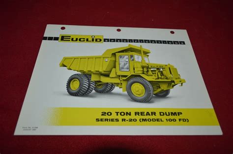 Euclid R 20 100fd Rock Off Road Truck For 1965 Dealers Brochure Dcpa11