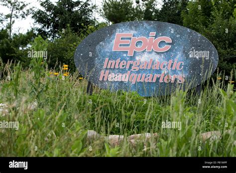A Logo Sign Outside Of The Headquarters Of The Epic Systems Corporation