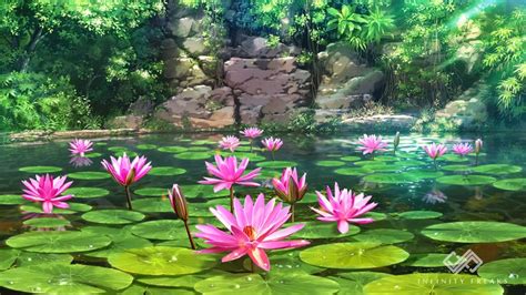 If Lotus Lake In 2020 Anime Background Game Concept Art Concept Art