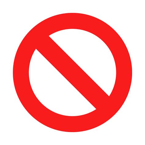 Prohibiting Sign Do Not Enter Road Sign With Red Crossed Circle