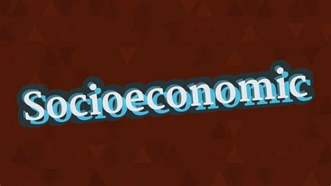 Socioeconomic Pronunciation How To Pronounce Socioeconomic Youtube