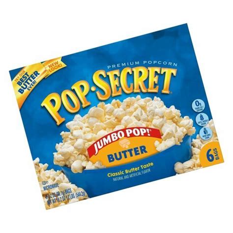 Pop Secret Jumbo Butter Popcorn 6 Count Box For Sale Online Ebay