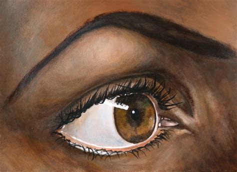 Face Study Eyes Acrylic Paint On Mixed Media On Behance