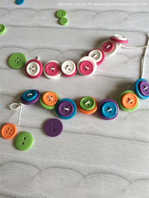 Craft Tutorial Button Bracelets See Vanessa Craft