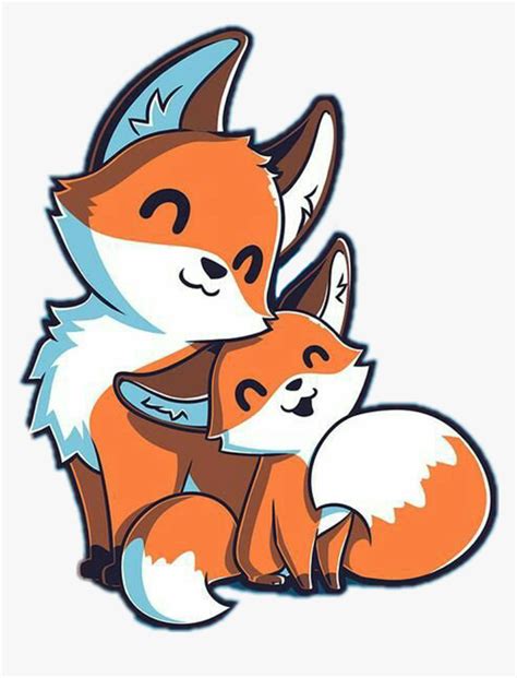 Kawaii Cute Fox Drawings Clipart Png Download Kawaii Cute Anime Fox