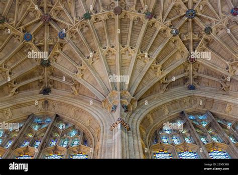 Beautiful Fan Vaulting On The Ceiling Of Sherborne Abbey Sherborne