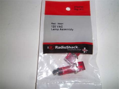 Purchase Radio Shack 272 0704 Red Neon 120vac Lamp Assembly In Arvada