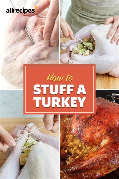 How To Stuff A Turkey Turkey Recipes Thanksgiving Turkey Stuffing