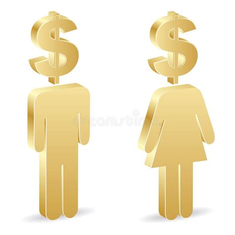 Femme Avec L Icône De Cercle Du Dollar Sur Le Fond Blanc Illustration Simple D élément De