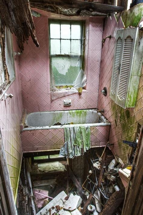 Abandoned Pink Bathroom Photo By Robert Frank Abandoned Houses