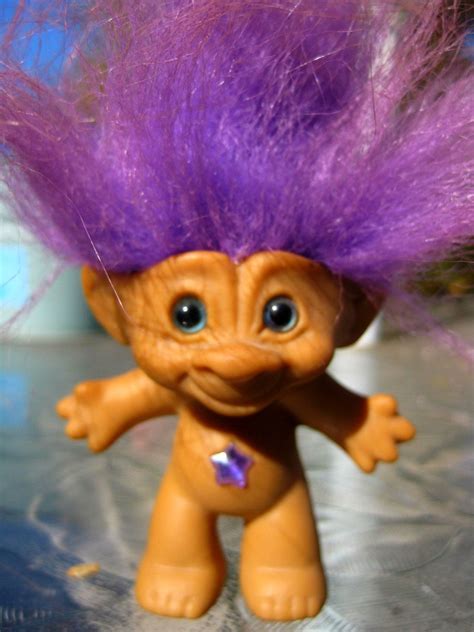 Troll Doll Purple But We Didnt Have The Kind With Belly Studs Chula
