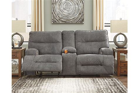 Coombs Power Reclining Loveseat With Console Ashley