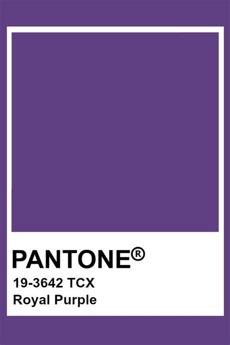 Pantone Purple Color Chart