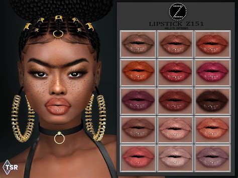 The Sims 4 Lipstick Z151 By Zenx At Tsr The Sims Book