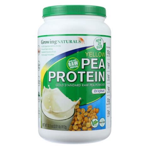 Growing Naturals Pea Protein Powder Original Flavor 322 Oz 1 Box 322 Oz Kroger