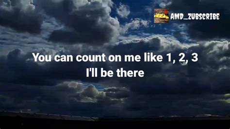 Count On Me Lyric Video Youtube