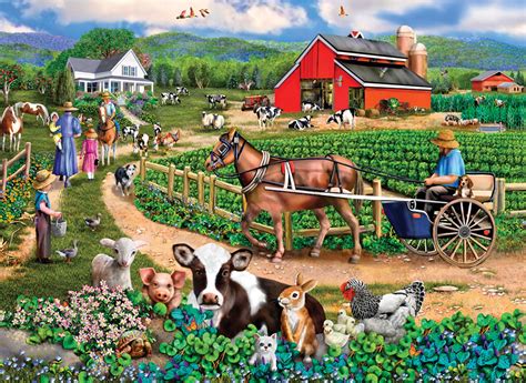 Download A Captivating Realistic Painting Of Diverse Farm Animals