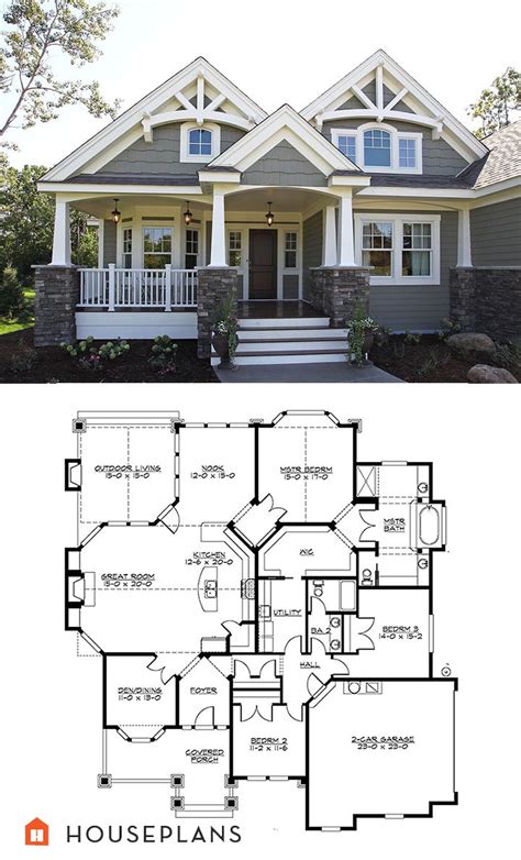 Cool Craftsman Style House Plans With Master On Main Viewpoint