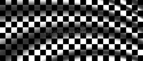 White And Black Checkered Flag For Racing Background And Texture Stock