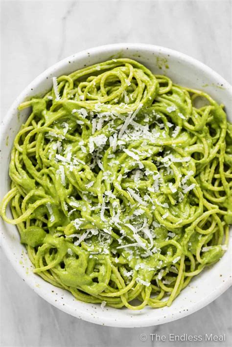 Creamy Pesto Sauce Healthy Recipe The Endless Meal