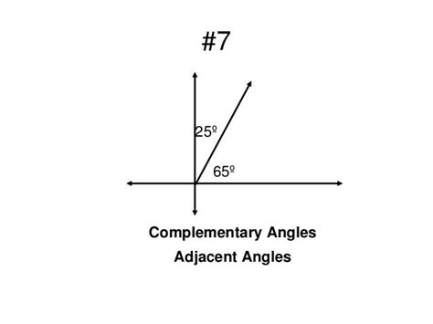 Angle Pairs Complementary Supplementary Adjacent Vertical Linear