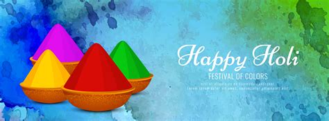 Abstract Indian Festival Holi Banner Template 345910 Vector Art At Vecteezy