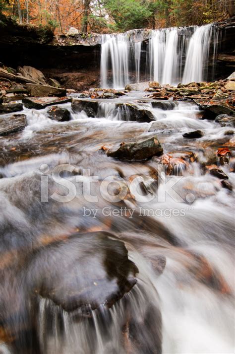 Waterfall At Ricketts Glen State Park Stock Photo Royalty Free