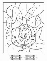 Number Color Disney Kids Coloring Pages Printables Sheets Minnie Mouse Printable Choose Board Worksheets Books sketch template