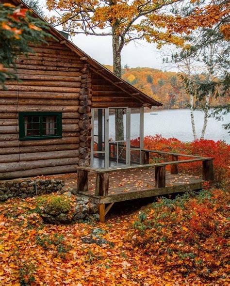 Well Sit By The Fire Autumn Scenes Autumn Cozy Cabins In The Woods