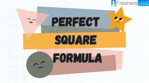 Perfect Square Formula What Is A Perfect Square News
