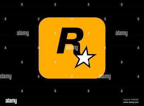 Rockstar Games Logo Black Background Stock Photo Alamy