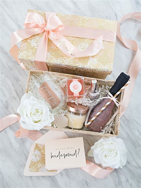 Instead of a generic gift, a gift box is delivered to your bridesmaid and she thinks, wow, this is completely assembled just for me. How To Make The Sweetest "Will You Be My Bridesmaid?" Gift ...
