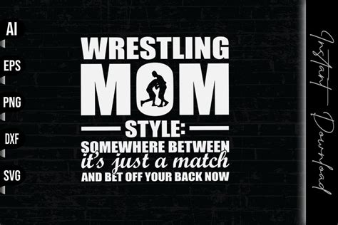 Wrestling Mom Style Graphic By Vecstockdesign · Creative Fabrica