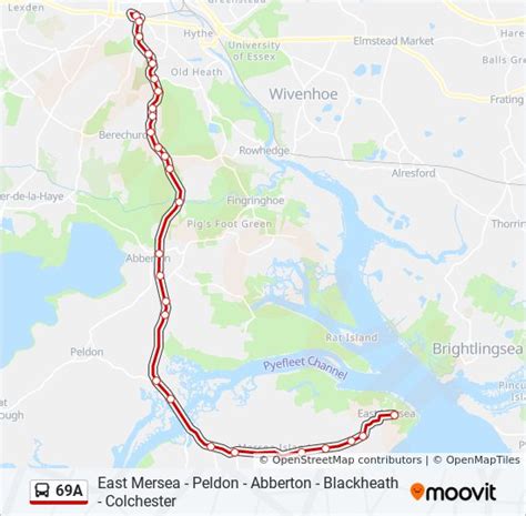 A Route Schedules Stops Maps East Mersea