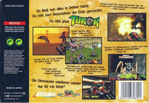 Turok Dinosaur Hunter Box Shot For Nintendo Gamefaqs