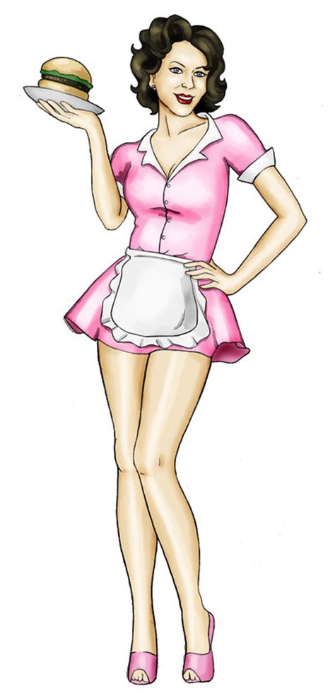 50s Clipart Waitress 50s Waitress Transparent Free For Download On