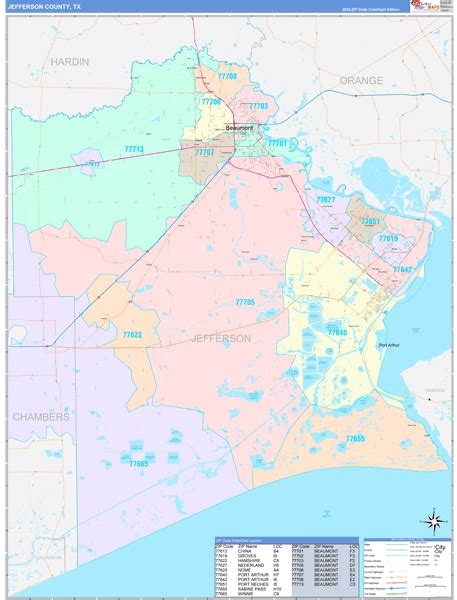 Digital Maps Of Jefferson County Texas