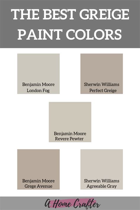 Greige Paint Colors Choosing The Best Shade For Your Home Paint Colors