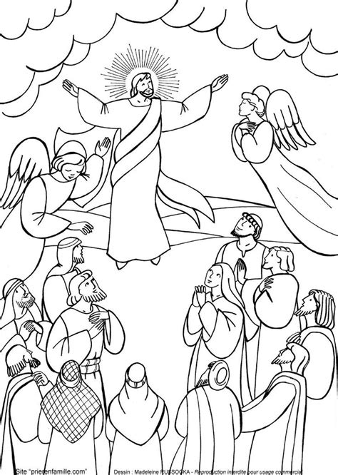 Jesus Ascension Coloring Page Ascensiontimes