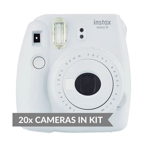 Rental 20x Fujifilm Instax Mini 9 Instant Film Cameras Smokey White