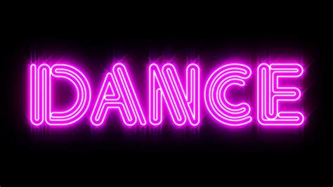 Pink Dance Neon Sign Stock Motion Graphics Sbv 302955656 Storyblocks